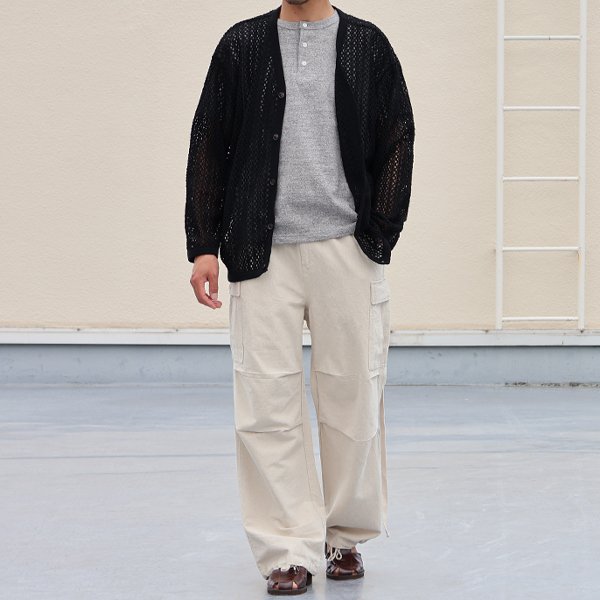 画像6: ハンドクロシェライク ラッセルレース Vネック 長袖 カーディガン 【MADE IN JAPAN】『日本製』【送料無料】/ Upscape Audience