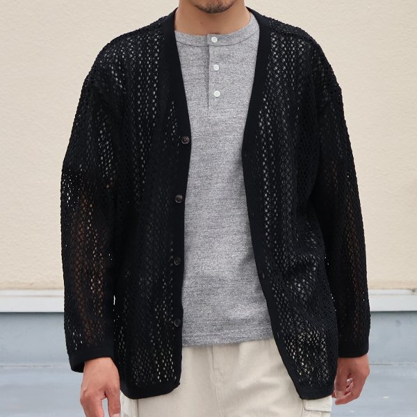 画像4: ハンドクロシェライク ラッセルレース Vネック 長袖 カーディガン 【MADE IN JAPAN】『日本製』【送料無料】/ Upscape Audience