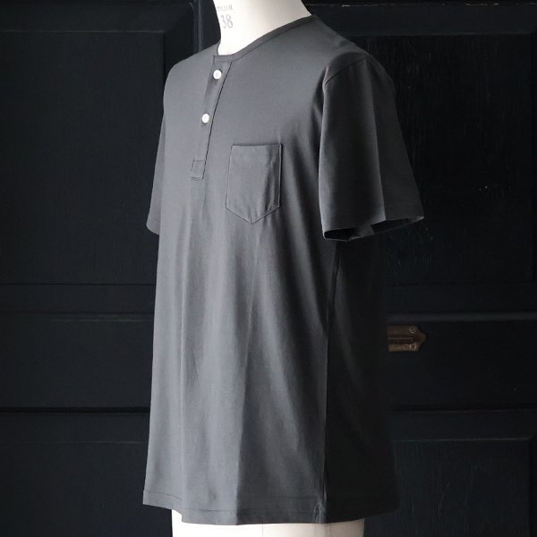 画像3: 【RE PRICE/価格改定】コーマ天竺 C/N ヘンリー ポケ付 Tee【MADE IN JAPAN】『日本製』/ Upscape Audience 