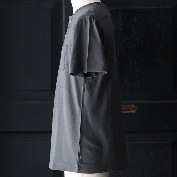 画像4: 【RE PRICE/価格改定】コーマ天竺 C/N ヘンリー ポケ付 Tee【MADE IN JAPAN】『日本製』/ Upscape Audience 