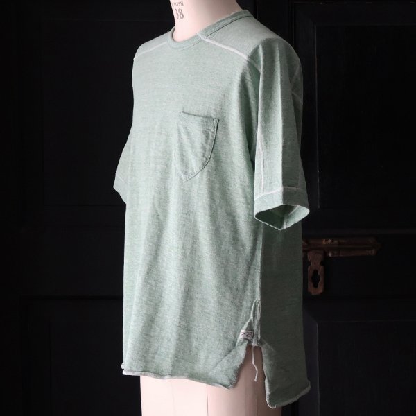画像3: 【RE PRICE/価格改定】吊編天竺 C/Nスプリットスリーブ 胸ポケ付 Tee【MADE IN TOKYO】『東京製』  / Upscape Audience