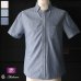 画像1: 【RE PRICE / 価格改定】ダンガリースタンドボタンダウンカラー半袖シャツ / Audience x GUNG HO (1)