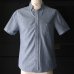 画像2: 【RE PRICE / 価格改定】ダンガリースタンドボタンダウンカラー半袖シャツ / Audience x GUNG HO (2)