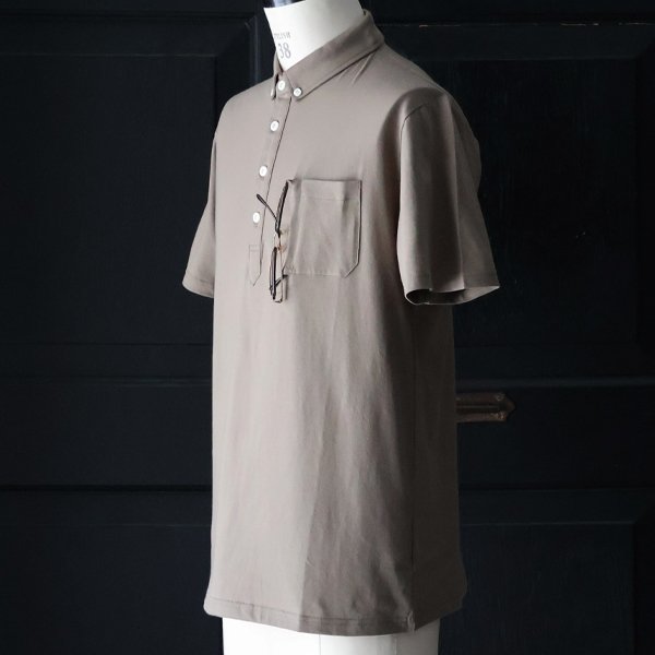 画像3: 【RE PRICE/価格改定】コーマ天竺 チビ衿ボタンダウン グラスポケット付 ポロシャツ【MADE IN JAPAN】『日本製』/ Upscape Audience