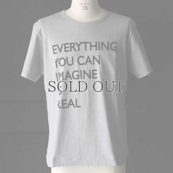 画像2: ラフィー天竺"EVERYTHING..."プリントポケット付きクルーネックT【MADE IN JAPAN】『日本製』/ Upscape Audience