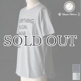 ラフィー天竺"EVERYTHING..."プリントポケット付きクルーネックT【MADE IN JAPAN】『日本製』/ Upscape Audience