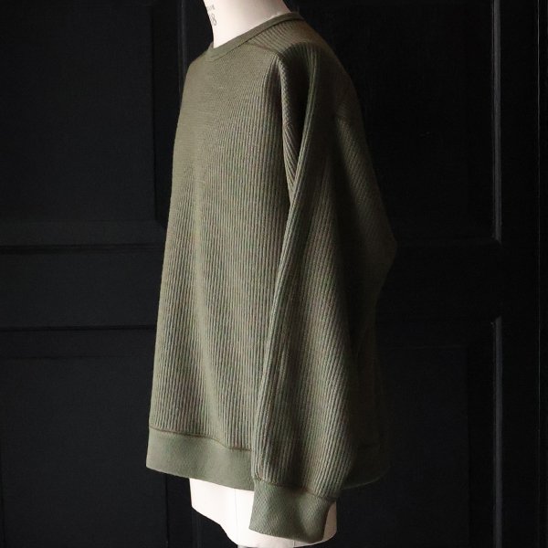 画像7: ウールビッグワッフル クルーネック ニットソー【MADE IN JAPAN】『日本製』 / Upscape Audience