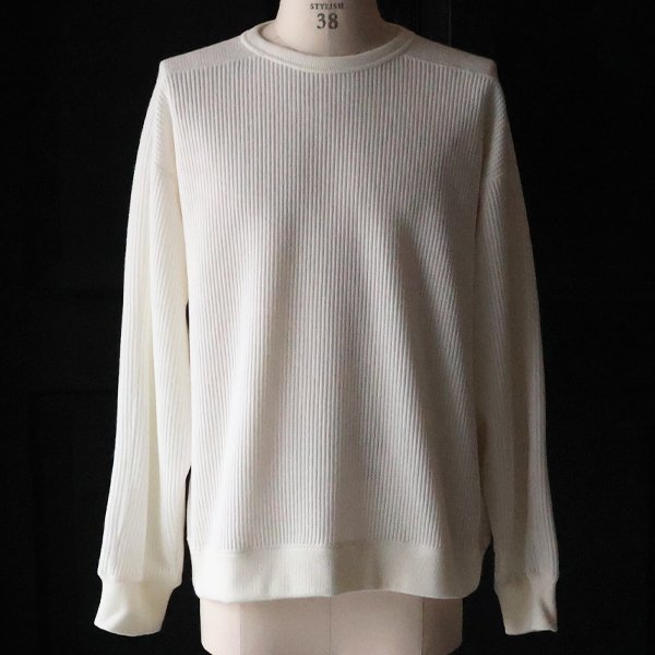 画像9: ウールビッグワッフル クルーネック ニットソー【MADE IN JAPAN】『日本製』 / Upscape Audience