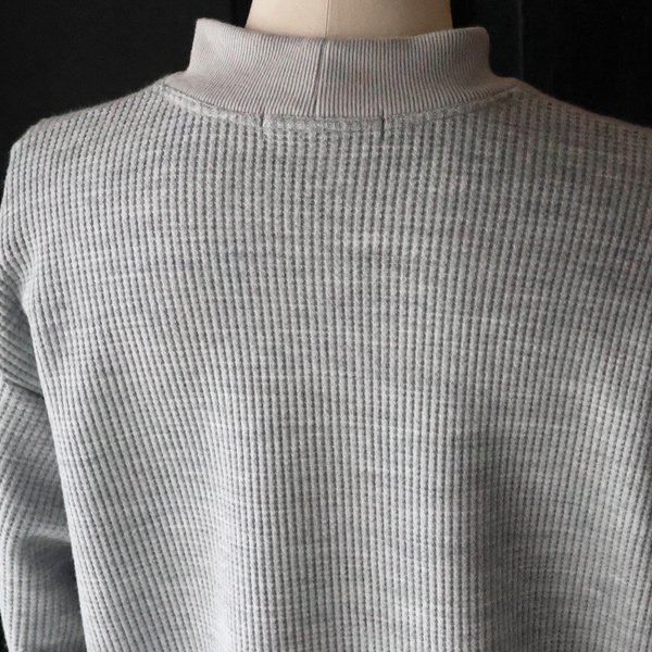 画像26: ウールビッグワッフル モックネック ニットソー【MADE IN JAPAN】『日本製』 / Upscape Audience