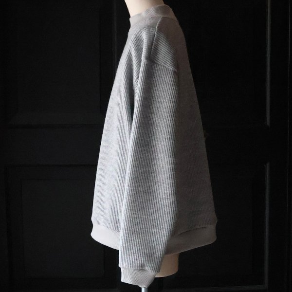 画像7: ウールビッグワッフル モックネック ニットソー【MADE IN JAPAN】『日本製』 / Upscape Audience