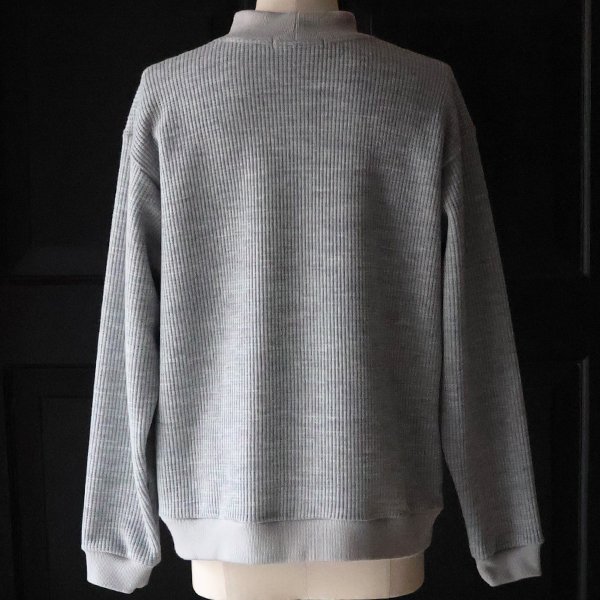 画像23: ウールビッグワッフル モックネック ニットソー【MADE IN JAPAN】『日本製』 / Upscape Audience