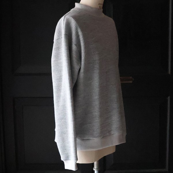 画像24: ウールビッグワッフル モックネック ニットソー【MADE IN JAPAN】『日本製』 / Upscape Audience