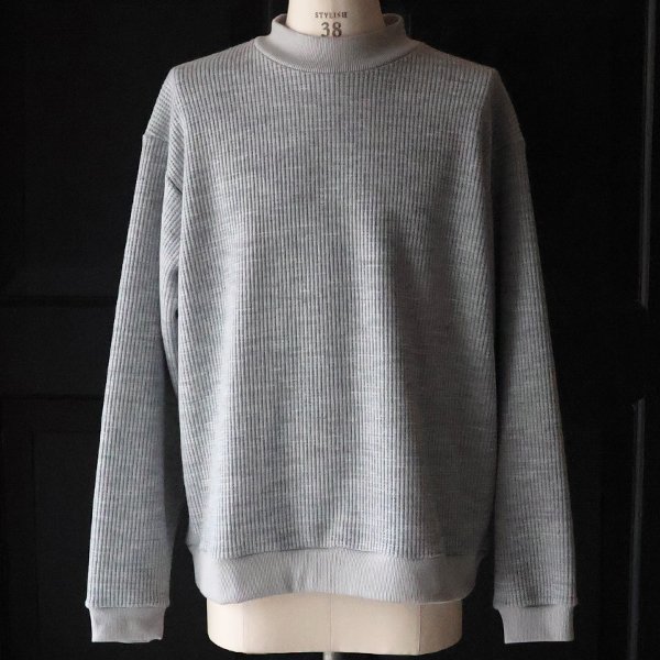 画像5: ウールビッグワッフル モックネック ニットソー【MADE IN JAPAN】『日本製』 / Upscape Audience