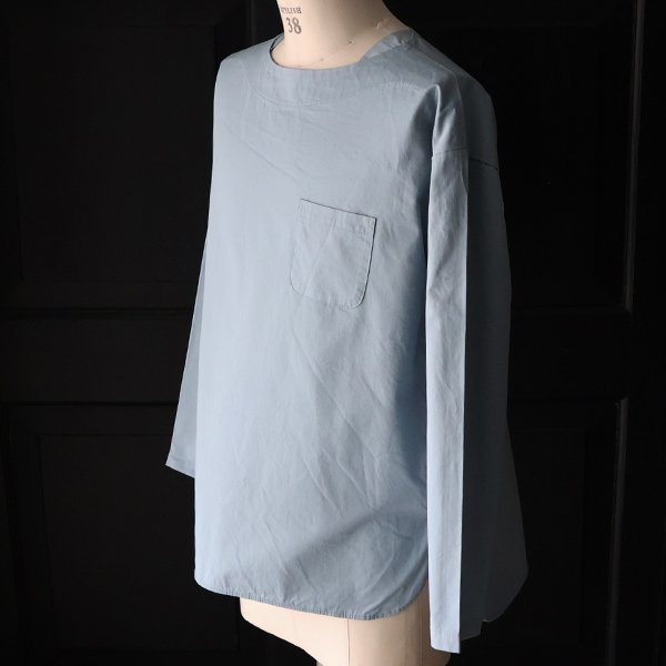 画像3: 【RE PRICE / 価格改定】コットンギャバジンボートネックP/O ポケット付L/SシャツTEE【MADE IN JAPAN】『日本製』/ Upscape Audience