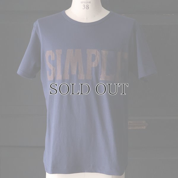 画像2: ラフィー天竺"SIMPLE"プリントポケット付きクルーネックT【MADE IN JAPAN】『日本製』/ Upscape Audience