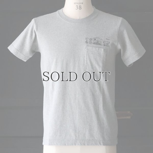 画像2: Old Snoopy "Schulz-Comic" 7.1oz米綿丸胴オールドプリントクルーネックポケットT / Audience