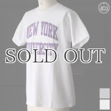 【RE PRICE / 価格改定】NEW YORK UNIVERSITY"NEW YORK UNIVERSITY"C/N S/S 6.6oz オールドプリントT / Audience