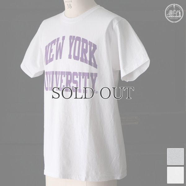 画像1: 【RE PRICE / 価格改定】NEW YORK UNIVERSITY"NEW YORK UNIVERSITY"C/N S/S 6.6oz オールドプリントT / Audience