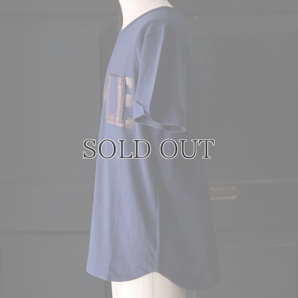 画像4: ラフィー天竺"SIMPLE"プリントポケット付きクルーネックT【MADE IN JAPAN】『日本製』/ Upscape Audience