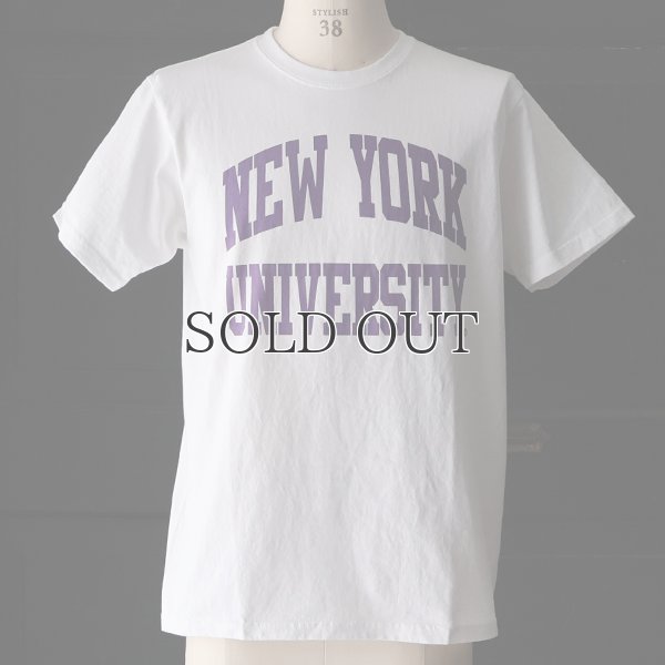 画像2: 【RE PRICE / 価格改定】NEW YORK UNIVERSITY"NEW YORK UNIVERSITY"C/N S/S 6.6oz オールドプリントT / Audience