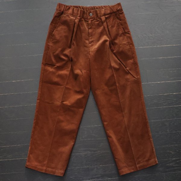 画像6: 14W（ウェール）コットン コーデュロイ 2タック イージー ワイドパンツ【MADE IN JAPAN】『日本製』【送料無料】/ Upscape Audience