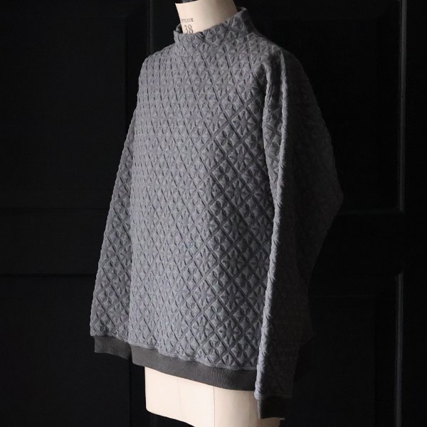 画像20: 「尾州」コットンキルト モックネック プルオーバー【MADE IN JAPAN】『日本製』 / Upscape Audience