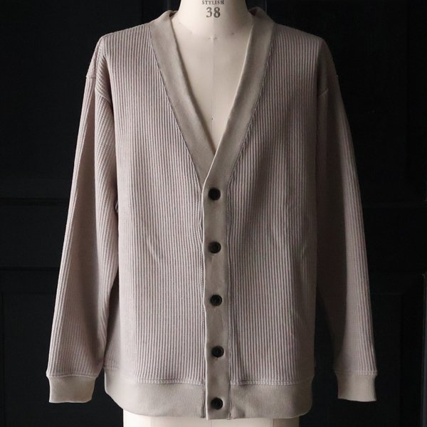 画像12: ウールビッグワッフル Vネック カーディガン【MADE IN JAPAN】『日本製』 / Upscape Audience