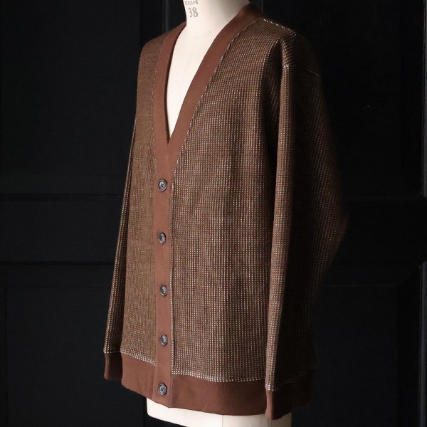 画像16: ウールビッグワッフル Vネック カーディガン【MADE IN JAPAN】『日本製』 / Upscape Audience