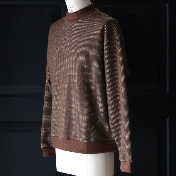 画像21: ウールビッグワッフル モックネック ニットソー【MADE IN JAPAN】『日本製』 / Upscape Audience
