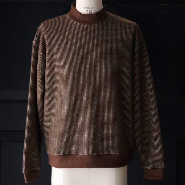 画像20: ウールビッグワッフル モックネック ニットソー【MADE IN JAPAN】『日本製』 / Upscape Audience