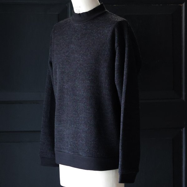 画像18: ウールビッグワッフル モックネック ニットソー【MADE IN JAPAN】『日本製』 / Upscape Audience