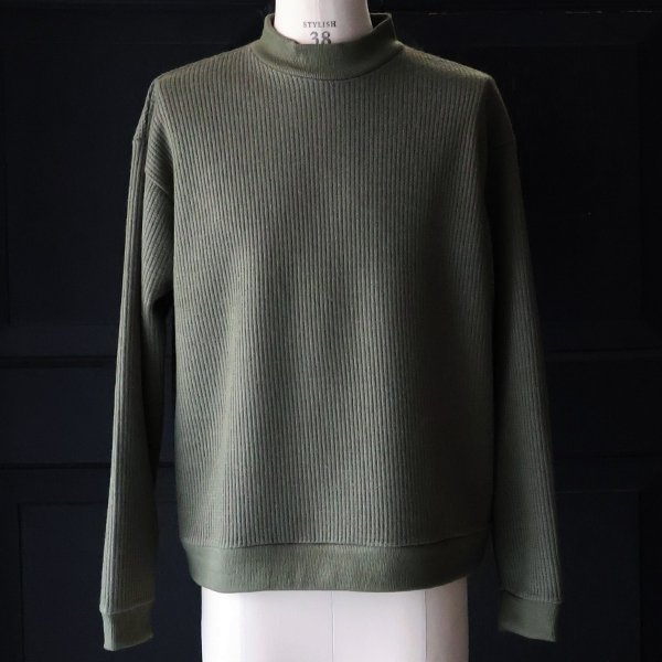 画像14: ウールビッグワッフル モックネック ニットソー【MADE IN JAPAN】『日本製』 / Upscape Audience