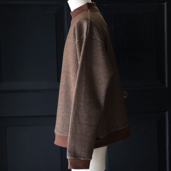 画像22: ウールビッグワッフル モックネック ニットソー【MADE IN JAPAN】『日本製』 / Upscape Audience