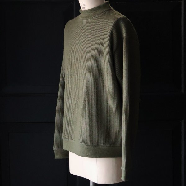 画像15: ウールビッグワッフル モックネック ニットソー【MADE IN JAPAN】『日本製』 / Upscape Audience
