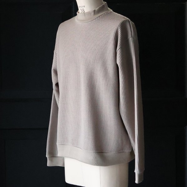 画像12: ウールビッグワッフル モックネック ニットソー【MADE IN JAPAN】『日本製』 / Upscape Audience