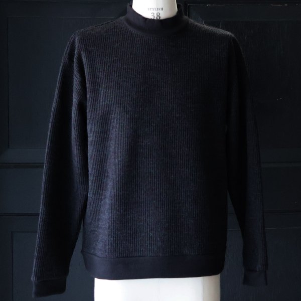 画像17: ウールビッグワッフル モックネック ニットソー【MADE IN JAPAN】『日本製』 / Upscape Audience