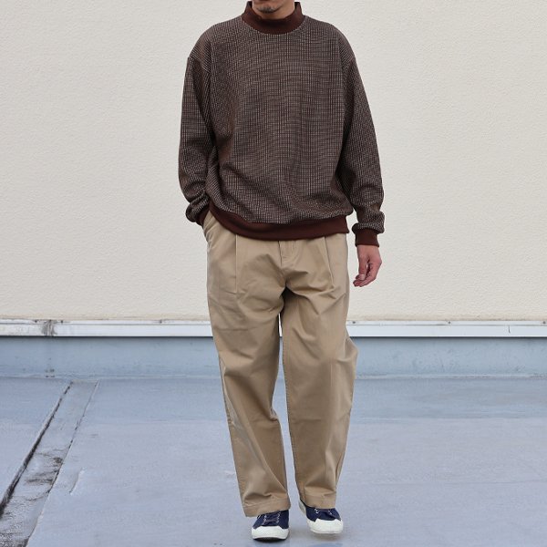 画像4: ウールビッグワッフル モックネック ニットソー【MADE IN JAPAN】『日本製』 / Upscape Audience