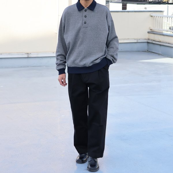 画像5: ボンバーヒート ツィード ポロ スウェットライク【MADE IN JAPAN】『日本製』 / Upscape Audience