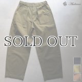 バックサテン 1タック ベイカー カーヴド イージーパンツ【送料無料】/ Audience