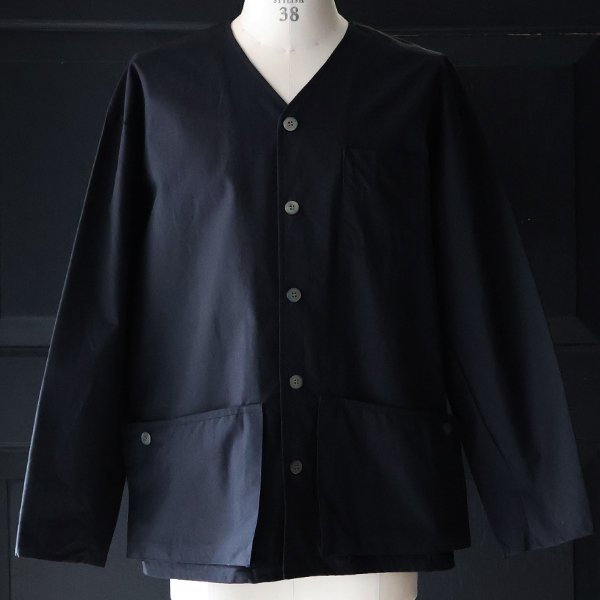 画像4: 「遠州」 綿ナイロン高密度ギャバ ノーカラー ハンティングジャケット【MADE IN JAPAN】『日本製』【送料無料】 / Upscape Audience