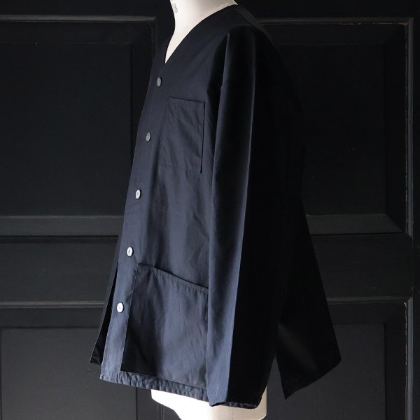 画像5: 「遠州」 綿ナイロン高密度ギャバ ノーカラー ハンティングジャケット【MADE IN JAPAN】『日本製』【送料無料】 / Upscape Audience
