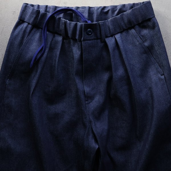 画像12: 「備中備後」 10オンス セルヴィッチ 白耳ストレッチデニム 2タック ワイド イージーパンツ【MADE IN JAPAN】『日本製』【送料無料】/ Upscape Audience