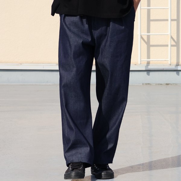 画像3: 「備中備後」 10オンス セルヴィッチ 白耳ストレッチデニム 2タック ワイド イージーパンツ【MADE IN JAPAN】『日本製』【送料無料】/ Upscape Audience