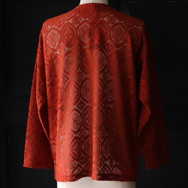 画像15: 「北陸」杢調ジャガードレース 長袖 ベース ボールカーディガン【MADE IN JAPAN】『日本製』/ Upscape Audience