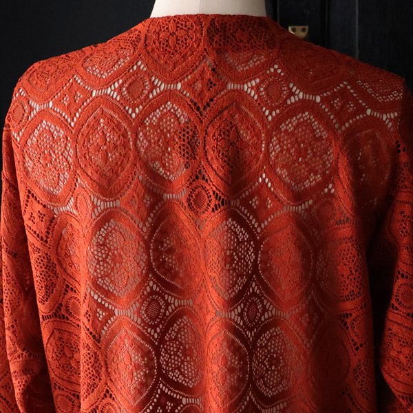 画像18: 「北陸」杢調ジャガードレース 長袖 ベース ボールカーディガン【MADE IN JAPAN】『日本製』/ Upscape Audience