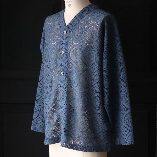 画像9: 「北陸」杢調ジャガードレース 長袖 ベース ボールカーディガン【MADE IN JAPAN】『日本製』/ Upscape Audience