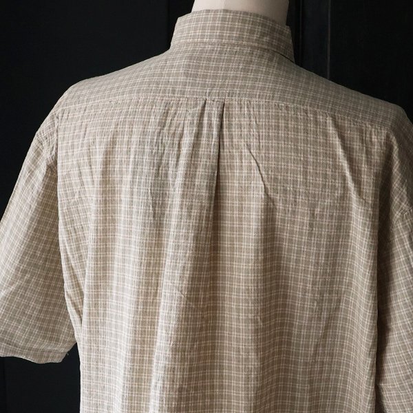 画像20: 播州織 ドビーミニチェック レギュラーカラー ボクシーAライン ハーフスリーブ ワーク シャツ【MADE IN JAPAN】『日本製』/ Upscape Audience