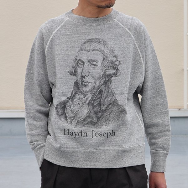画像4: 19/7吊編裏毛 Haydn Joseph プリント ラグランスウェット【MADE IN TOKYO】『東京製』/ Upscape Audience