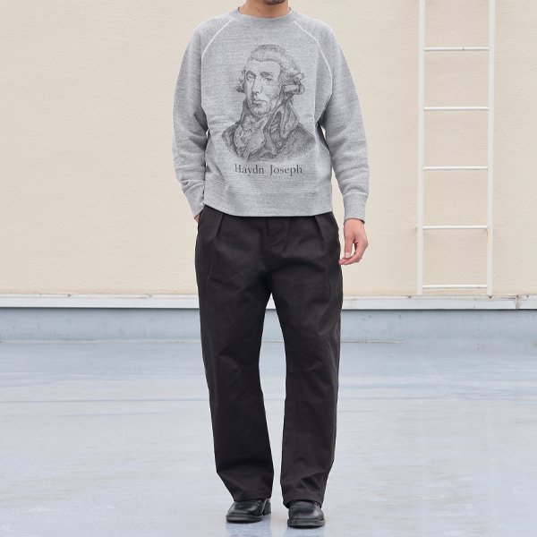 画像5: 19/7吊編裏毛 Haydn Joseph プリント ラグランスウェット【MADE IN TOKYO】『東京製』/ Upscape Audience