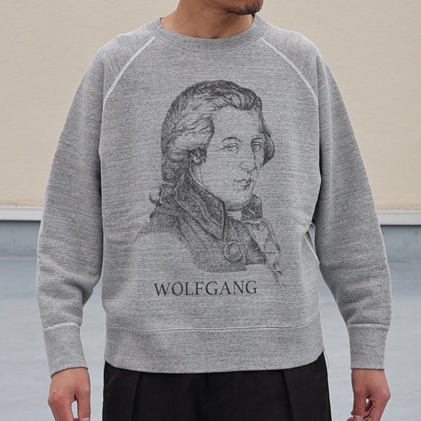 画像4: 19/7吊編裏毛 Wolfgangプリント ラグランスウェット【MADE IN TOKYO】『東京製』/ Upscape Audience 